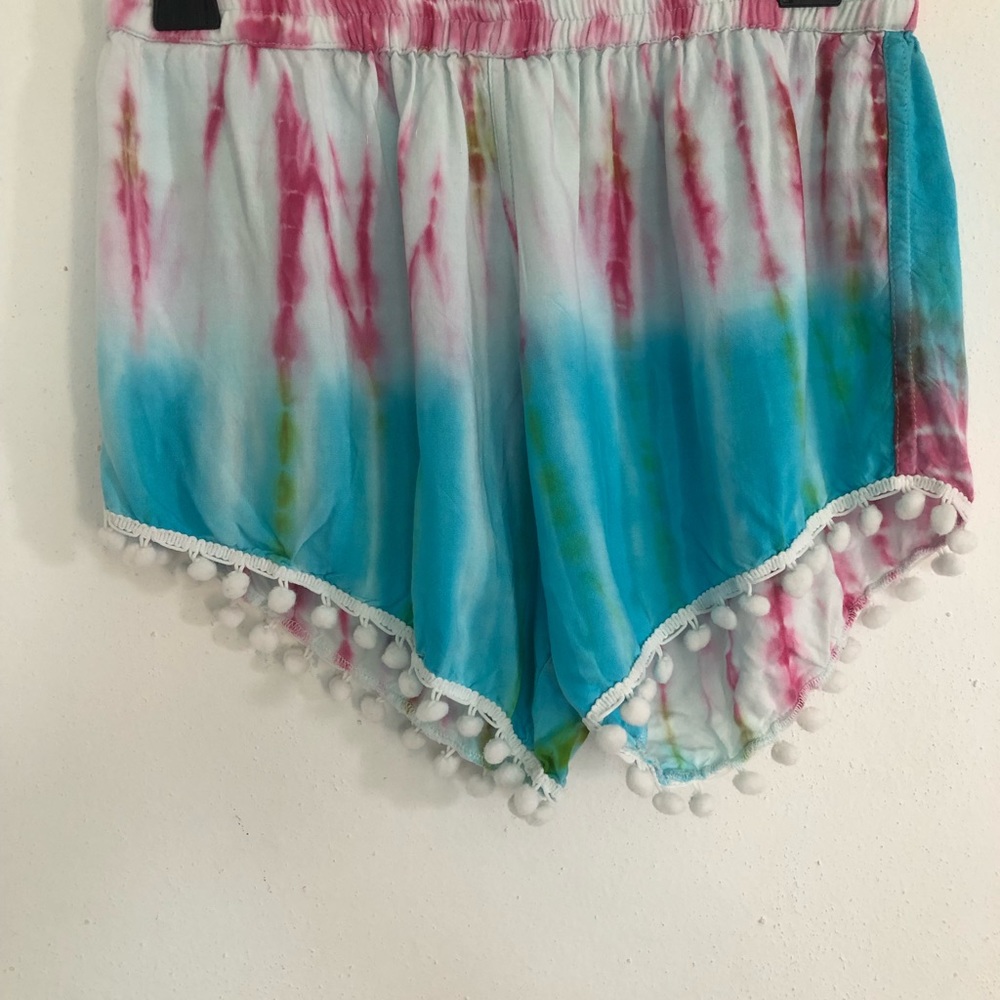 ZLEurope~TieDye Pom Pom Shorts